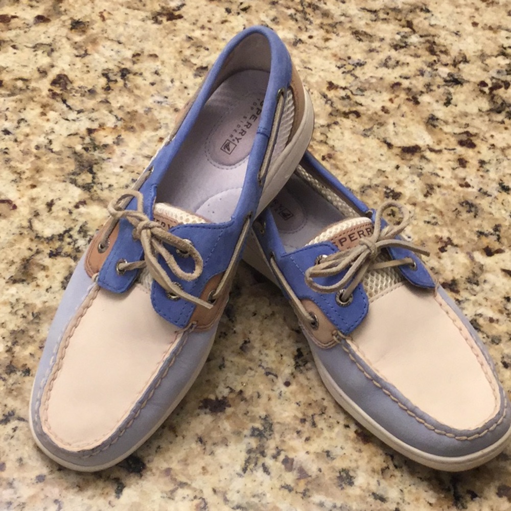 Sperry Topsiders blue/cream